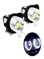 升級版2入組LED汽車天使眼晕光環燈泡汽車大燈用於3系列E90 E91組件燈