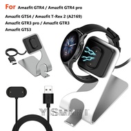 USB Charging Cable for Amazfit GTS 4 3 Metal Aluminum Charging Dock Station for GTR 4 3 / GTR3 Pro T-Rex 2 Charger Cradle