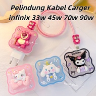 Infinix 33w 45w 70w 90w Charger Cable Protector Adapter Case Charger Various Motifs korean style