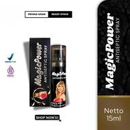 PRIVASI AMAN Magic Power Spray Original 15ml Tissue Megic / Tisu Mejik Antiseptik Pria
