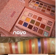 NOVO CINDERELLA 18 Colors Eyeshadow Palette Shimmer Glitter Eyeshadow Highlighter Pigment Loose Powd
