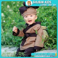 [ShuBim Kids] - ST11 - Set of Ancient Costume - Lady - Uncle Cuoi clothes for babies to take photos 