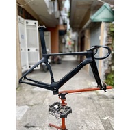 Cervelo S5 carbon road frame with disc brake using 46mm pressed BB, 1 equal to 1 convex 1cm - Black 