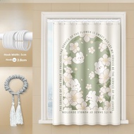 Bathroom Privacy Curtain Waterproof Toilet Window Cover Short Fabric Blind Modern Simple Style Showe