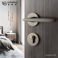 Good productJiasheng Bronze Door Lock Indoor Bedroom Door Mute Magnetic Suction Split Door Handle Lock Timber Door Lock
