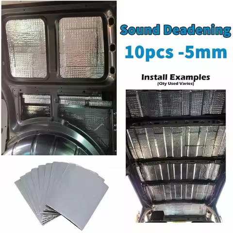 10Pcs 25cmX18.5cm Car Truck Firewall Heat Sound Insulation Mat Sound Noise Insulation Heat Sound The