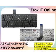 Asus K45VD K45 K45DE K45DR A45 A45A A45V A85 R400 R400 E45 K45 R400VM Laptop Keyboard B01M07LUNN