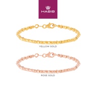 HABIB Oro Italia 916 Yellow and Rose Gold Bangle GB94090525 (22K Gold)