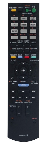RM-AAU072 Replaced Remote fit for Sony Audio/Video AV Receiver Home Theater System HTC-T150 1-487-61