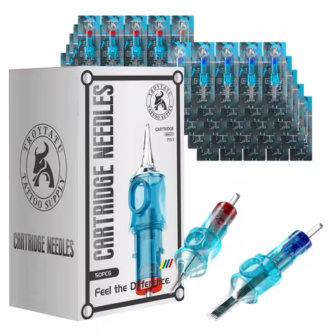 50Pcs Mixed TRO T2 Tattoo Needle Kit Hot New Disposable Tattoo Needles RL RS CM M1 Professional Tatt