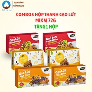 [Free 1 box] Combo of 5 boxes of FnV Brown Rice Bars 72g, many flavors