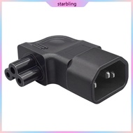 Star IEC320 C14 to C5 Left Angle Power Plug C14 3 Pin Male To C15 Female Side Bend