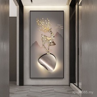 Diamond-studded Deer Paintings Economical Good Paintings Background Entrance Light Luxury Aisle Corr