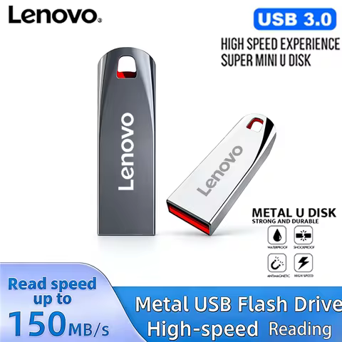 Lenovo High Speed USB 3.0 Pen Drive Portable SSD U Disk Flash Drive 512G 256G 64G Fast Data Transfer