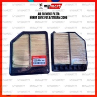 17220-RNA-Y00 ELEMENT AIR FILTER HONDA CIVIC FD1.8/STREAM 2006