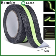 【LLMA】5CM x 5/2M Anti Slip Traction Tape Glow in Dark Green Stripe Friction Abrasive❀