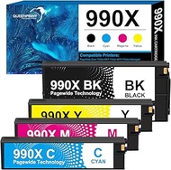Remanufactured 990X 990 990XL Ink Cartridges Compatible with HP PageWide Color 755dn MFP774dn MFP 77