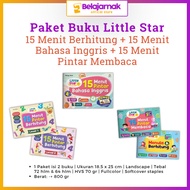 Little Star Educational Book Package for Children 15 Minutes to Count English 15 Minutes Reading Kin