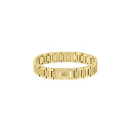 Lacoste Metropole Men's Ionic Plated Thin Gold Steel Link Bracelet - 2040120