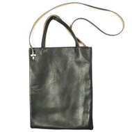 BEAMS Planets Granada Tote Bag (Made in Japan) - 2-Way Tote Bag, Black HYOGO LEATHER, 60-62-0007-493