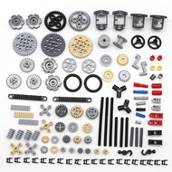 Lego Technic Tech Accessories Set 9686 gear axle pin small track mixed parts bricks blocks toys Comp