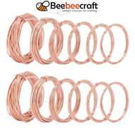 1 Set 12 Rolls Assorted Dead Soft Copper Wire 18/20/22/24/26/28 Gauge Round Copper Wire for Jewelry Craft Making 16.5 Ft Per Roll