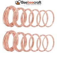 1 Set 12 Rolls Assorted Dead Soft Copper Wire 18/20/22/24/26/28 Gauge Round Copper Wire for Jewelry 