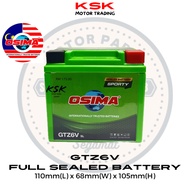 OSIMA GTZ6V FULL SEALED BATTERY MOTORCYCLE BATERI KERING MOTOSIKAL YTZ6 GTZ6 RSX150 RS150 VARIO NMAX