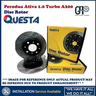 Perodua Ativa 1.0 Turbo A200 Front Disc Rotor Performance Sports Questa (2pcs)
