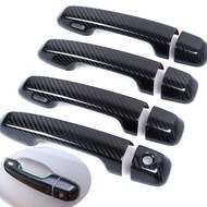 For Toyota Prado 150 Land Cruiser Prado J150 2010 -  LC150 LC200 Carbon Fiber Door Handle Cover Trim