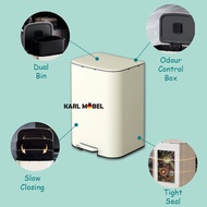 Dustbin kitchen Tong Sampah 18L Rubbish Bin Stainless Steel Trash can with Pedal