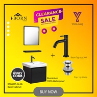 Mocha Italy - SUPER YEAR END SALES 400 MM Basin CABINET & ONE PIECE JAMBAN WITH FREE GIFT (MWC7602) 