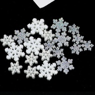 100 glitter snowflake flakes diy simulation cream shell epoxy shell jewelry accessory material bag blessing bag