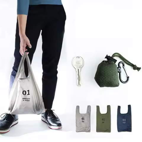 Folding Shopping Bag Portable Waterproof Ultra-light Storage Bag Reusable Eco-friendly Shopping Bag 
