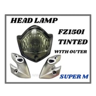 YAMAHA FZ 150 FZ150I NEW V2 HEAD LAMP LAMPU DEPAN + SIGNAL OUTER SET. LAMPU BESAR DEPAN + SIGNAL OUT