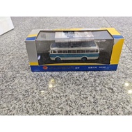 1/64 Beijing Bus BK652 City Bus Model Blue White Color Matching, Only Opened for Photographs, Good T