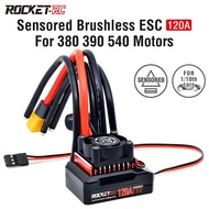 Rocket-RC 120A Sensored Brushless ESC for 1/10 RC Racing Car 380 390 540 Motor w/BEC 6V/4A