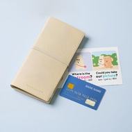 [Daiso Korea] Travel Cash Wallet with Currency Stickers – Compact Organizer for Banknotes & Cards | 