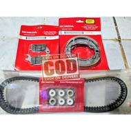 paket Kampas rem belakang depan Vanbelt+Roler Honda Beat Scoopy Spacy Vario 110 led esp fi karbu bea