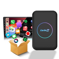 มีสายไปยัง Wireless CarPlay & Android Auto AI Box Plug & Play 2.4G+5G WiFi สำหรับ OEM Wired CarPlay 