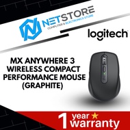 LOGITECH MX ANYWHERE 3 WIRELESS MOUSE (GRAPHITE) - 910-005992