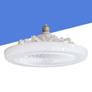 LED Fan Light E27 Lamp holder Mini Ceiling light with fan with remote control 3 Colors for Bedroom Living Room Cooling