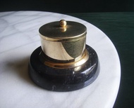 【老時光 OLD-TIME】早期二手台灣製銅大理石座郵票收納盒