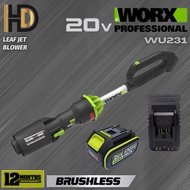 WORX 20V WU231 Cordless Brushless Compact Leaf Blower / Compact Size Blower For Outdoor / Garden Blo