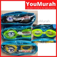 Water World Kids Anti Fog Goggle with Adjustable Strap/ Gogal Renang Kanak-kanak