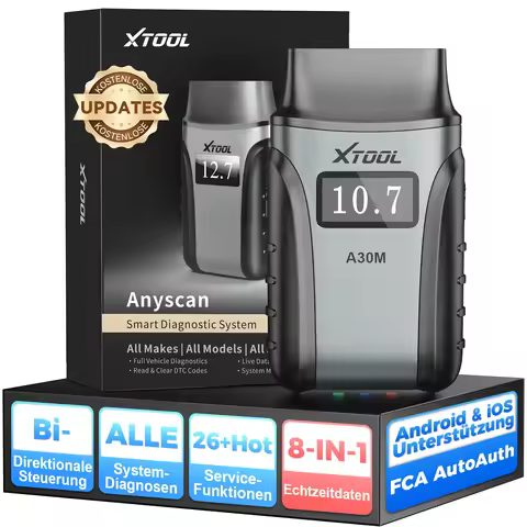 XTOOL Anyscan A30M Car OBD2 Diagnostic Tool Bidirectional Scanner Wireless BT Tool for Android iPhon