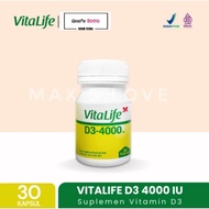 VITALIFE D3 4000 IU VITAMIN 30 CAPSULES CAP KUPU