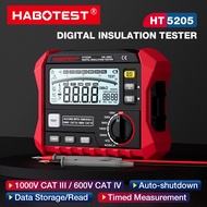 HABOTEST🔥HT5205 2500V Digital Insulation Tester Multimeter Megohmeter Insulation Resistance Tester D