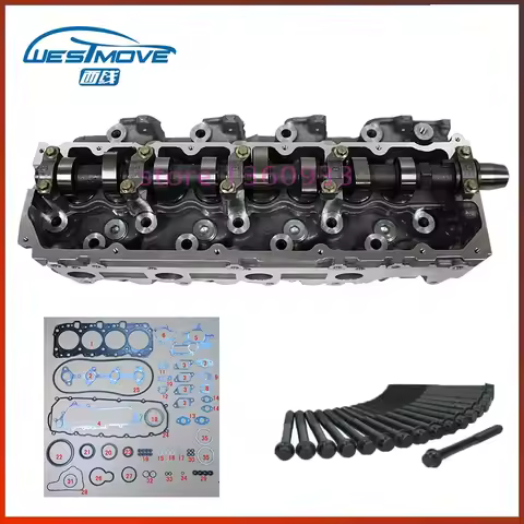 ENGINE : 1KZ 1KZTE 1KZ-TE complete cylinder head assembly full gasket screw for Toyota 3.0L 11101-69