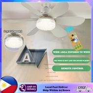 【COD&Local】40W Flower Shape Ceiling Fan Light Dimmable Ceiling Fan with Remote Control Flower Shape 